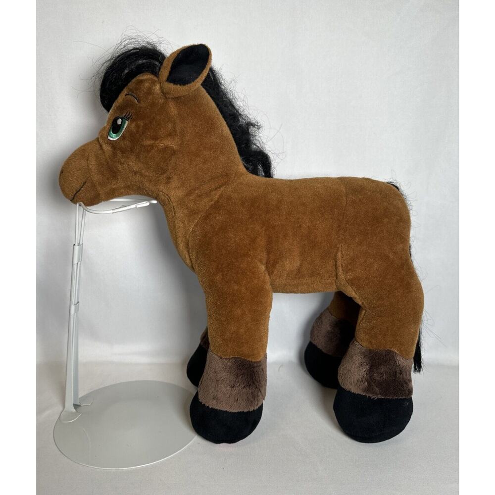 Build a Bear BAB 18" Brown Plush Stuffed Animal Horse Pony Valentine 2016